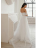Off Shoulder Ivory Lace Sparkly Tulle Gorgeous Wedding Dress